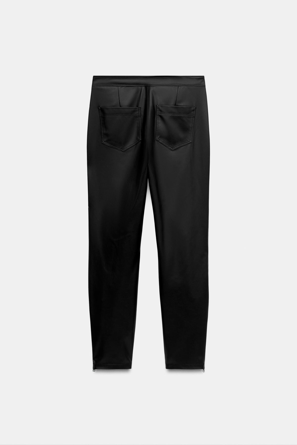 PANTALON MATIÈRE SYNTHÉTIQUE BAS ZIPS