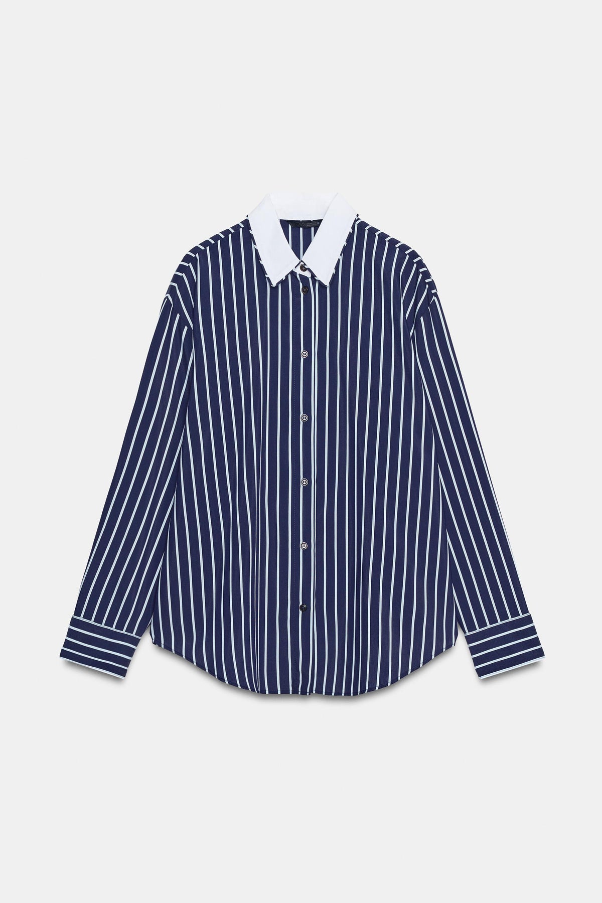 CHEMISE EN POPELINE À RAYURES