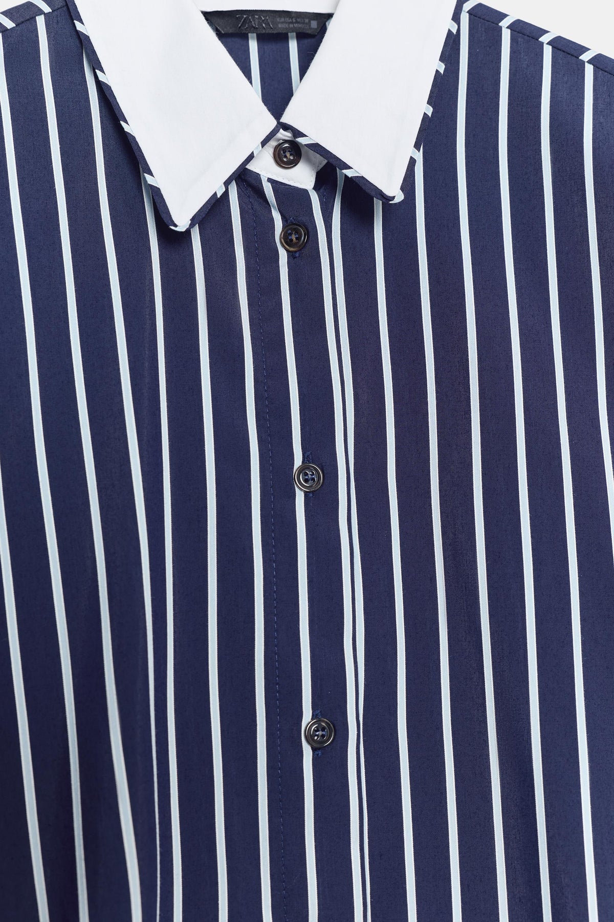 CHEMISE EN POPELINE À RAYURES