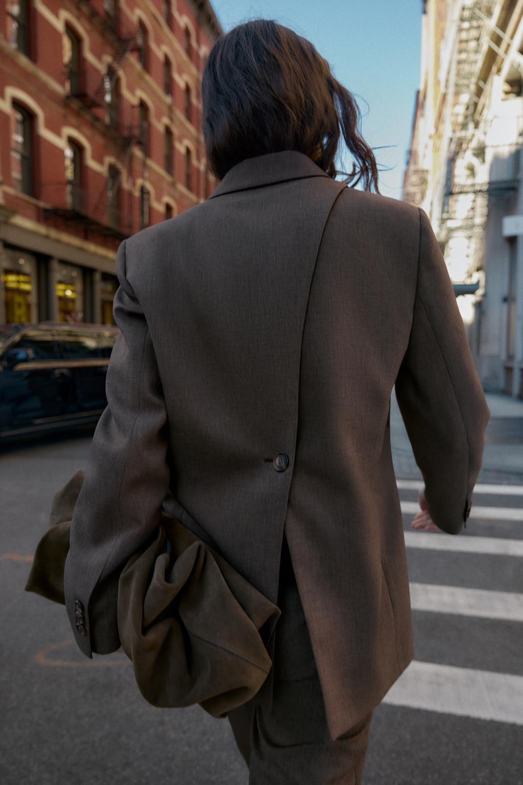 ENSEMBLE BLAZER OUVERTURE DOS | PANTALON BAS BOUTONS