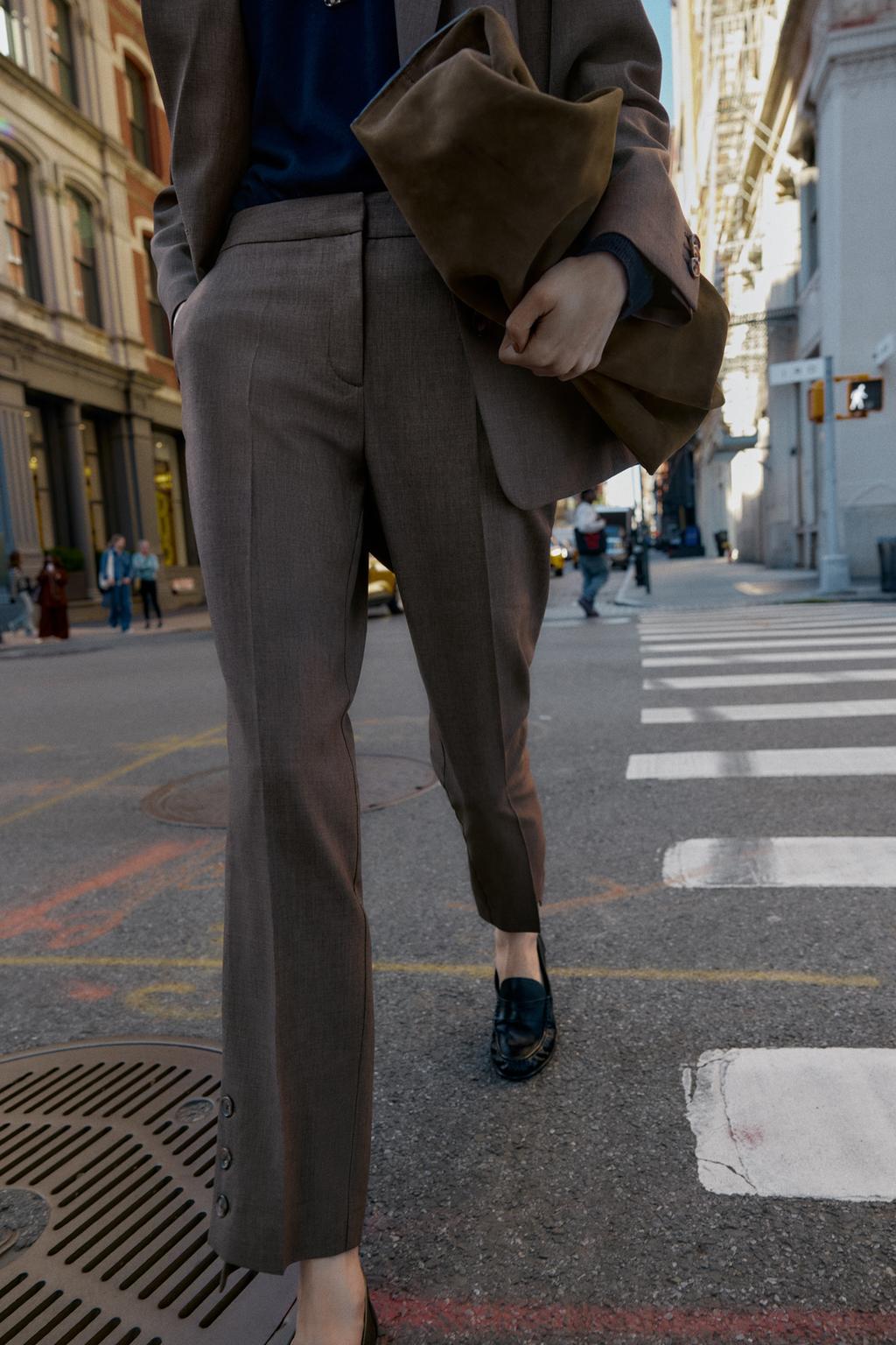 ENSEMBLE BLAZER OUVERTURE DOS | PANTALON BAS BOUTONS