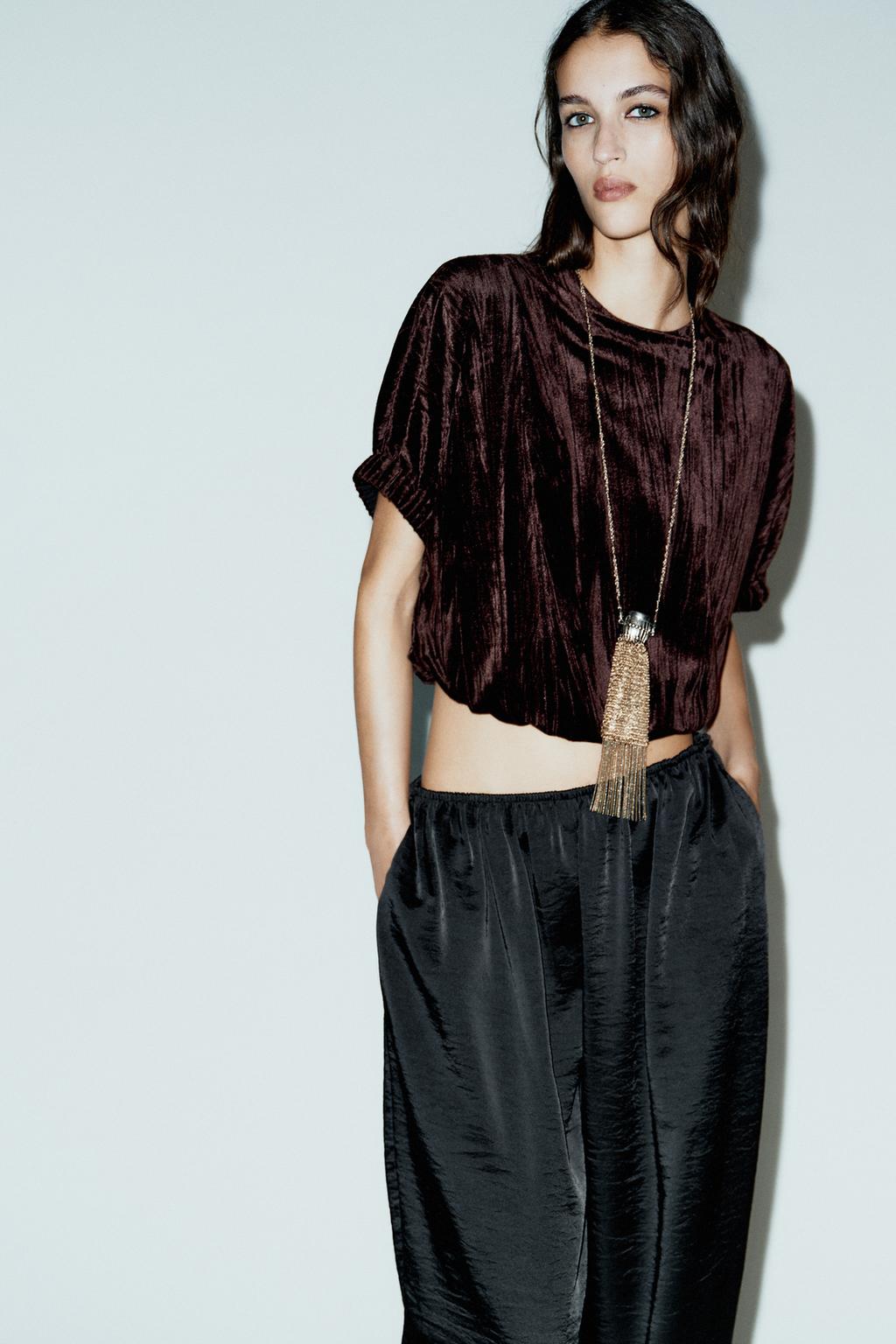 TOP BOULE EN VELOURS