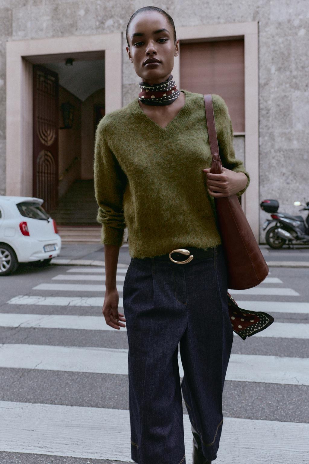 SHORT LONG EN JEAN À PINCES Z1975