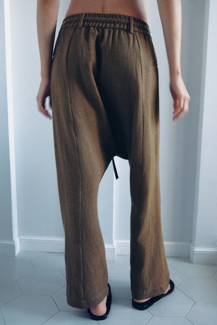 PANTALON BAGGY MELANGE LIN
