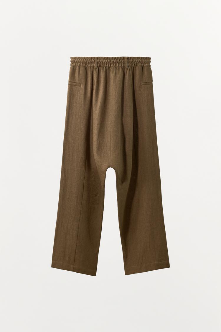 PANTALON BAGGY MELANGE LIN