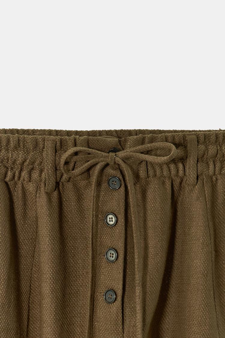 PANTALON BAGGY MELANGE LIN