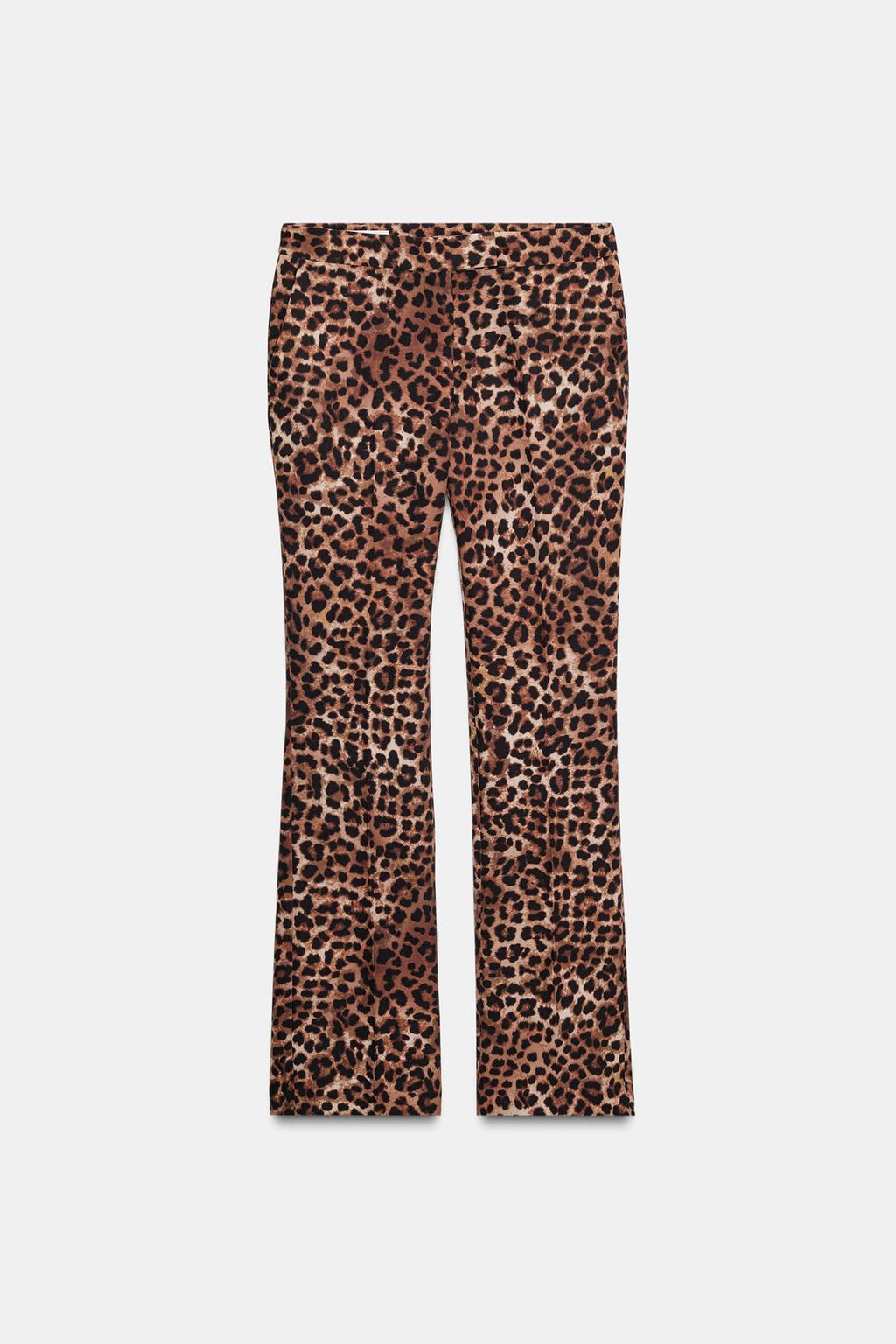 PANTALON FLARE À IMPRIMÉ ANIMAL