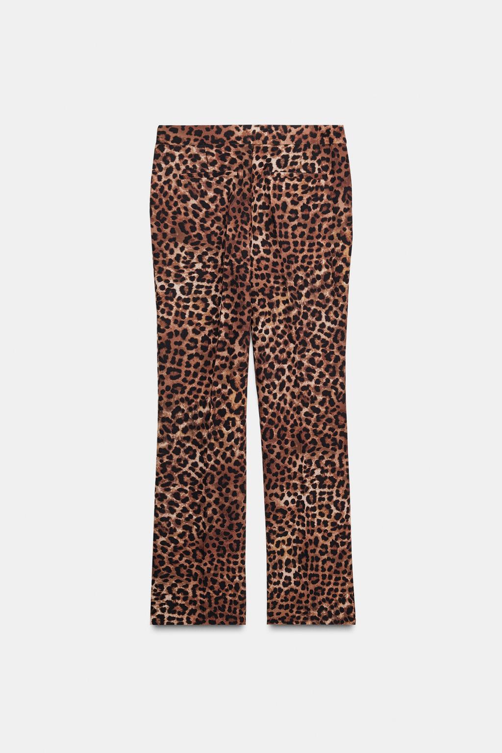PANTALON FLARE À IMPRIMÉ ANIMAL