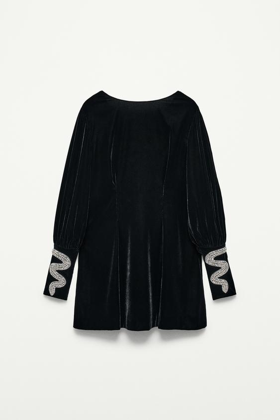 ROBE COURTE EN VELOURS - THE ITEM ZARA WOMAN