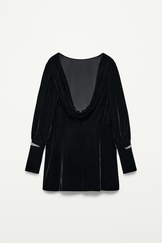ROBE COURTE EN VELOURS - THE ITEM ZARA WOMAN