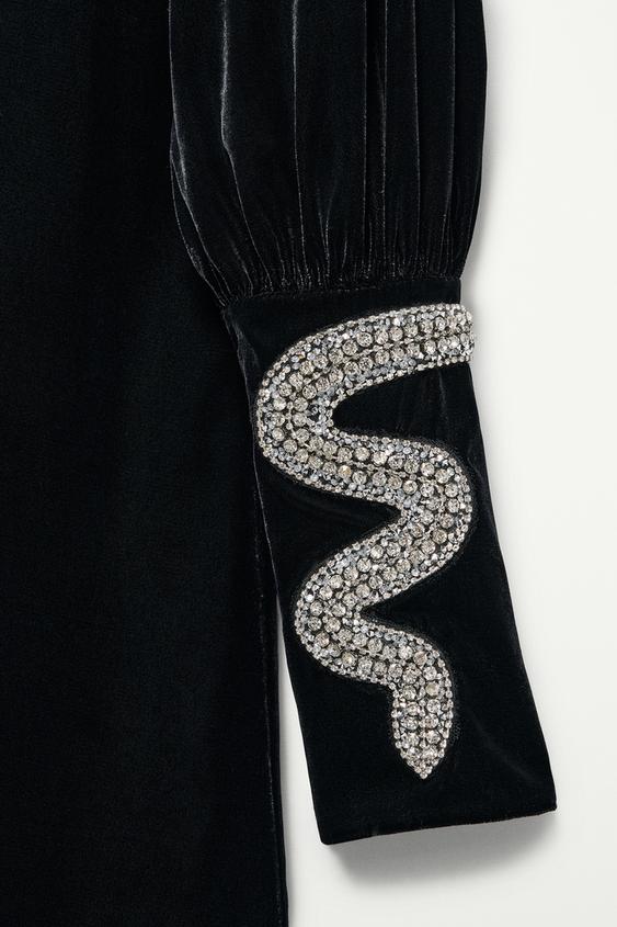 ROBE COURTE EN VELOURS - THE ITEM ZARA WOMAN