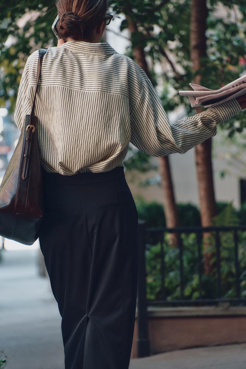 CHEMISE FLUIDE À RAYURES