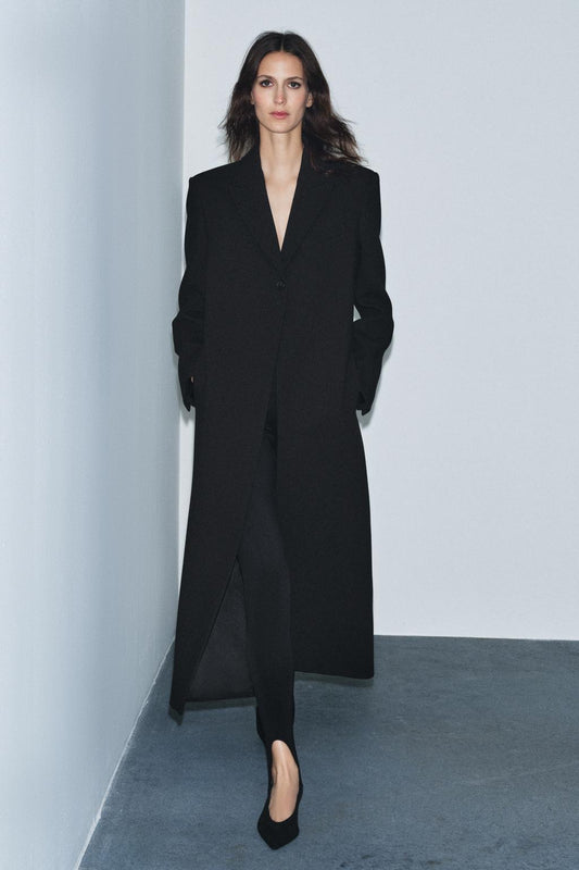 MANTEAU CINTRÉ À BOUTON ZW COLLECTION