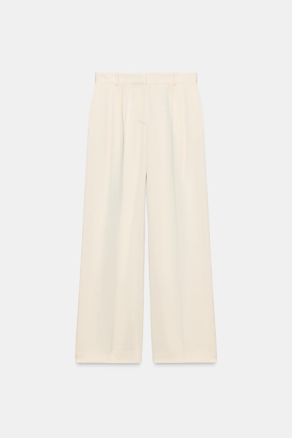 PANTALON DROIT À PINCES