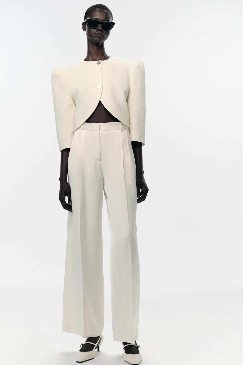 PANTALON DROIT À PINCES