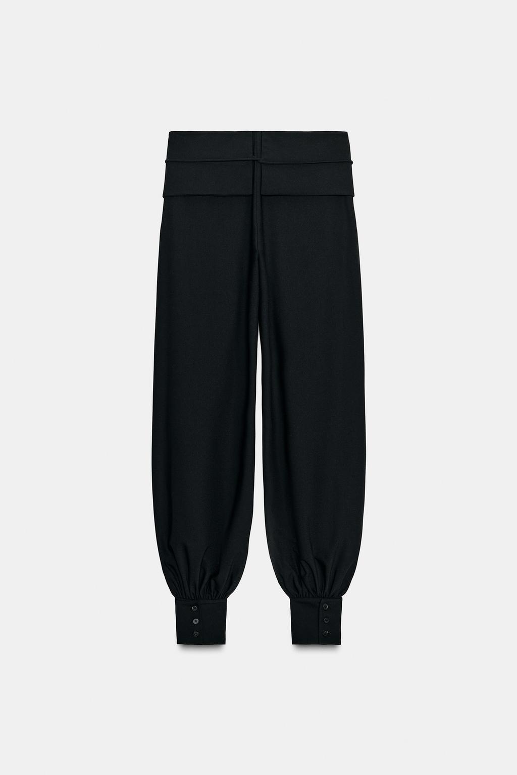 PANTALON BOUFFANT AVEC CEINTURE LARGE ZW COLLECTION