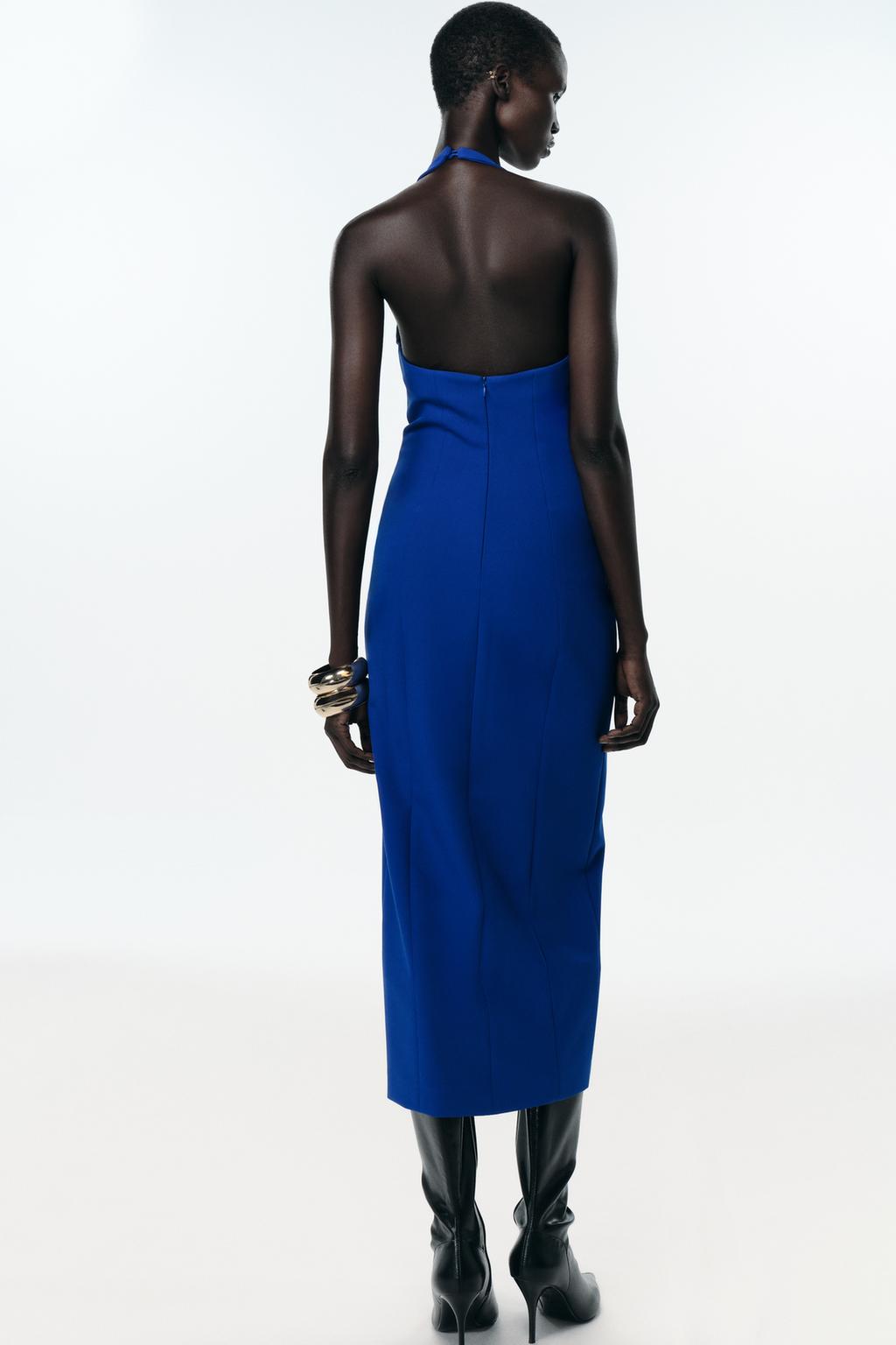 ROBE MI-LONGUE TUBE CROISÉE