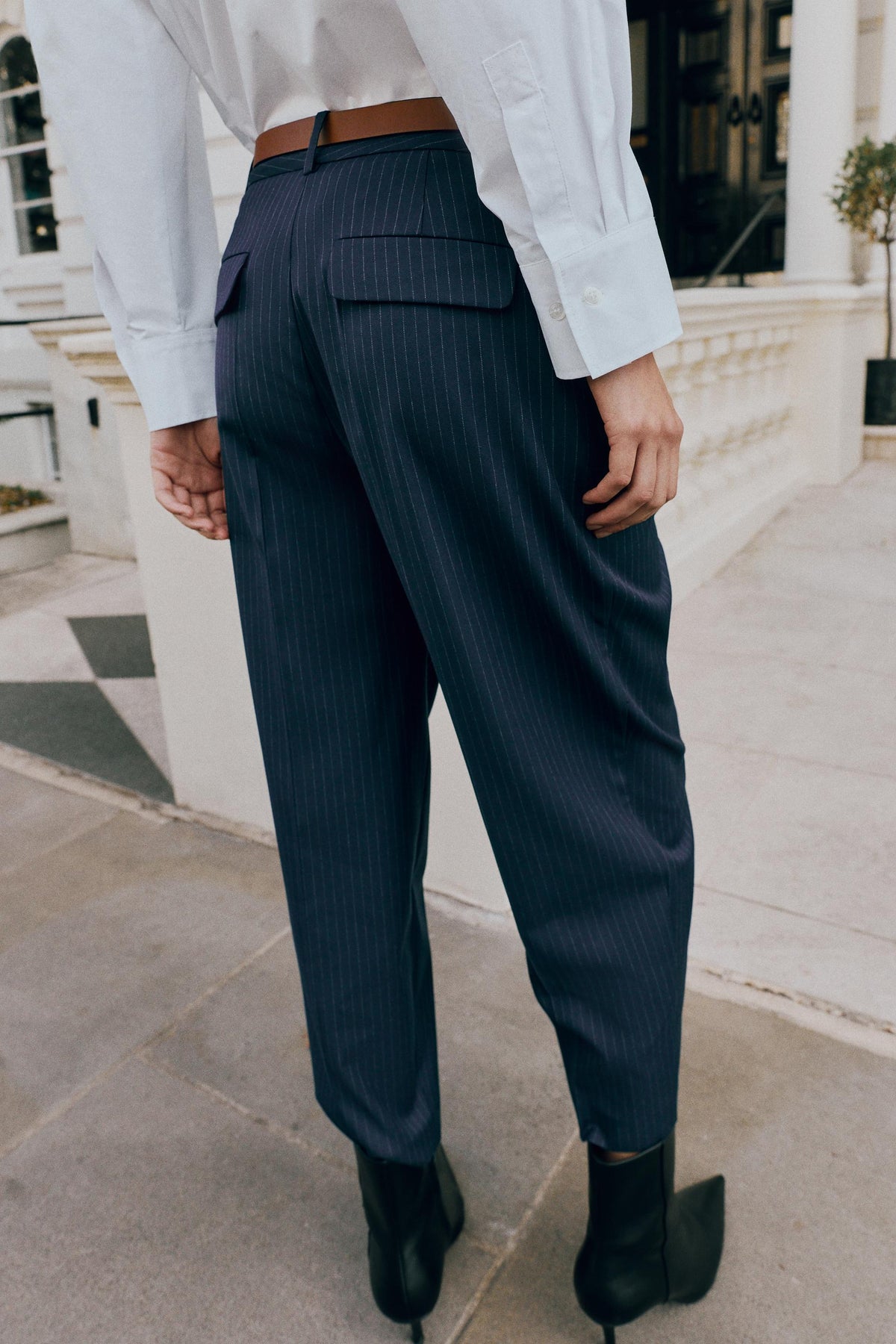 PANTALON 7/8 AVEC CEINTURE