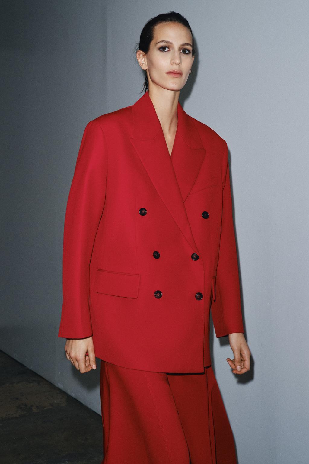 VESTE DROITE À BOUTONNAGE CROISÉ ZW COLLECTION
