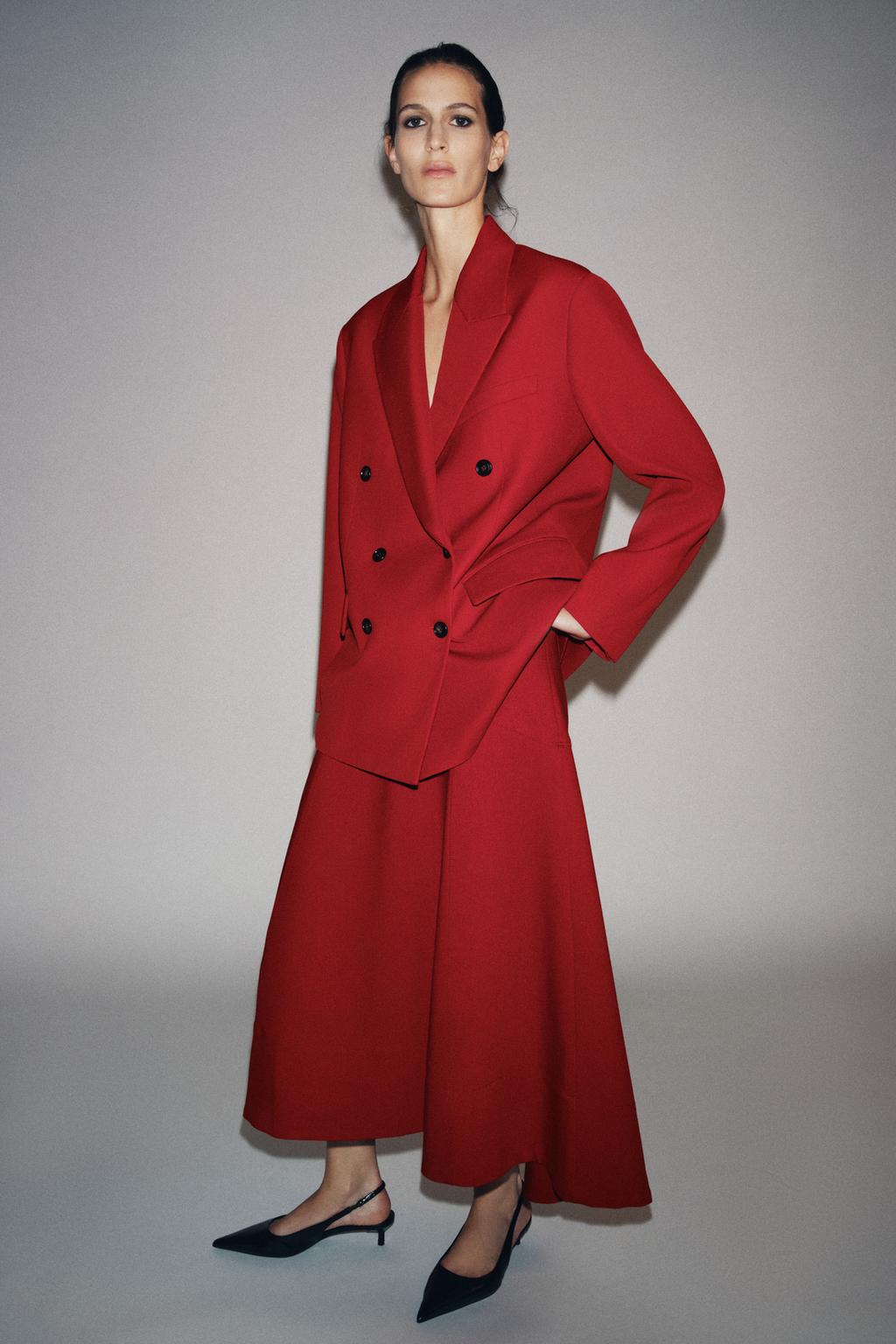 VESTE DROITE À BOUTONNAGE CROISÉ ZW COLLECTION