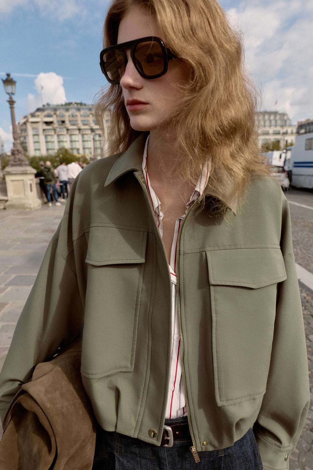 SHORT LONG EN JEAN À PINCES Z1975