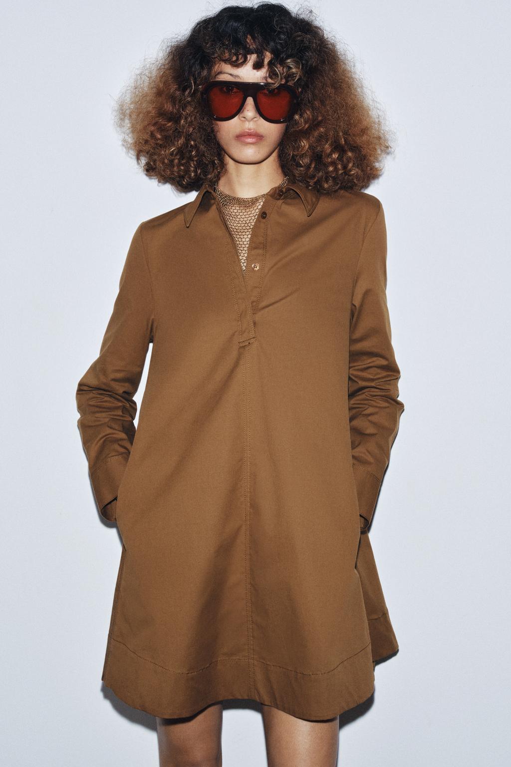 ROBE CHEMISE EN POPELINE ZW COLLECTION