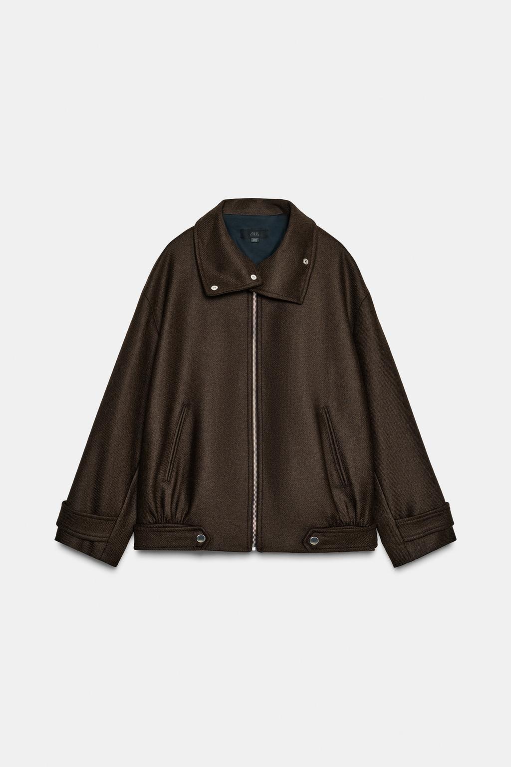 VESTE BOMBER AVEC LAINE COL MONTANT