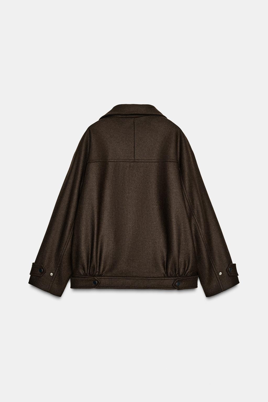 VESTE BOMBER AVEC LAINE COL MONTANT