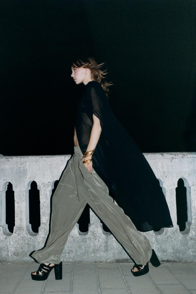 PANTALON À TAILLE DOUBLE COLLECTION ZW