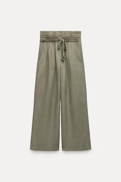 PANTALON À TAILLE DOUBLE COLLECTION ZW