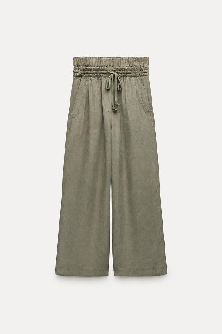 PANTALON À TAILLE DOUBLE COLLECTION ZW