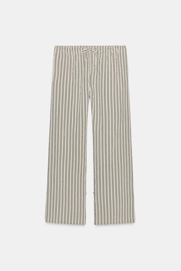 PANTALON DROIT À RAYURES ZW COLLECTION