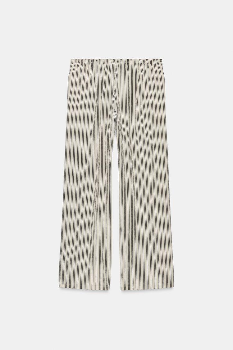 PANTALON DROIT À RAYURES ZW COLLECTION