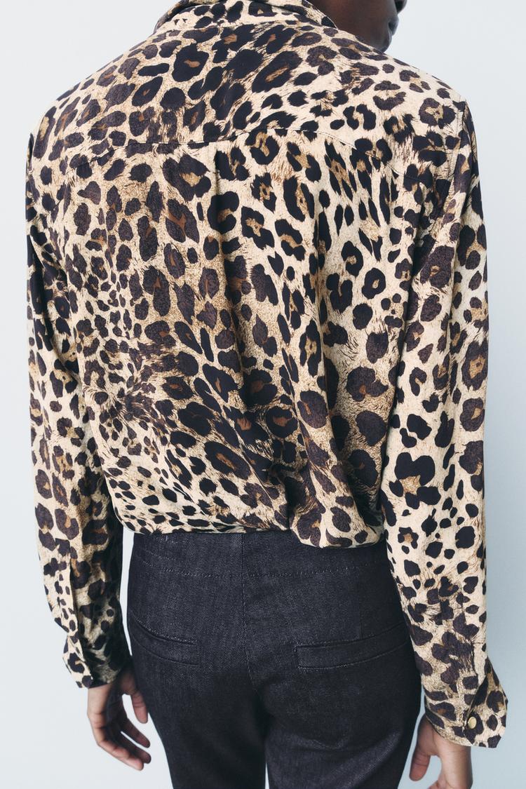 Chemise À Imprimé Animal 🐆 Collection ZW