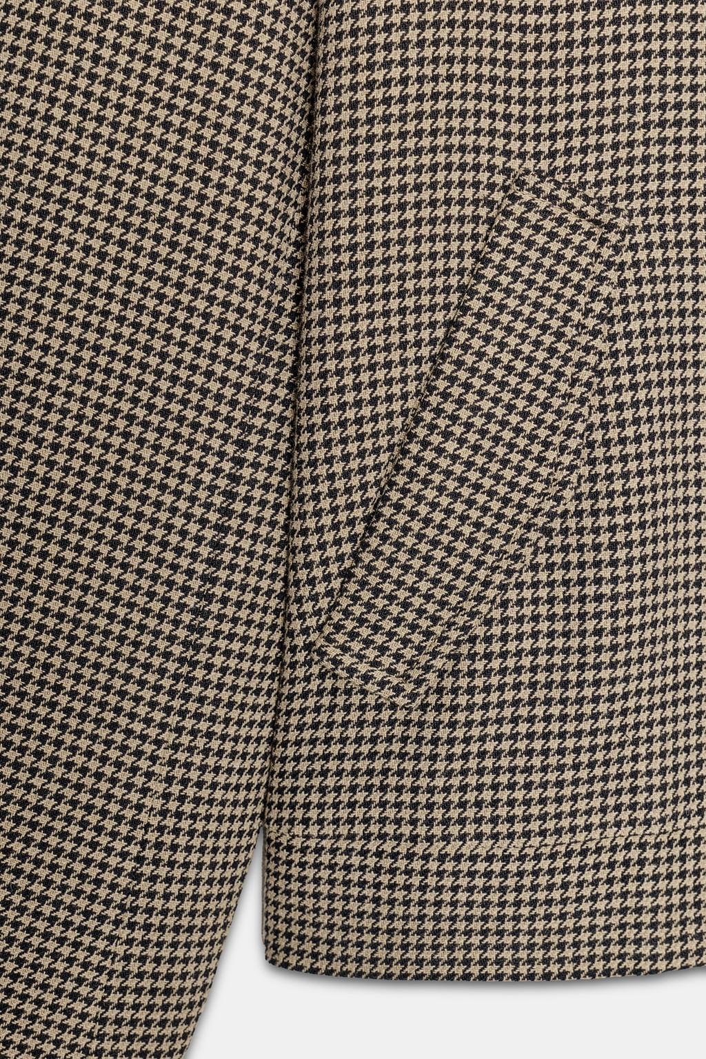 BLOUSON BOMBER PIED-DE-POULE ÉPAULETTES