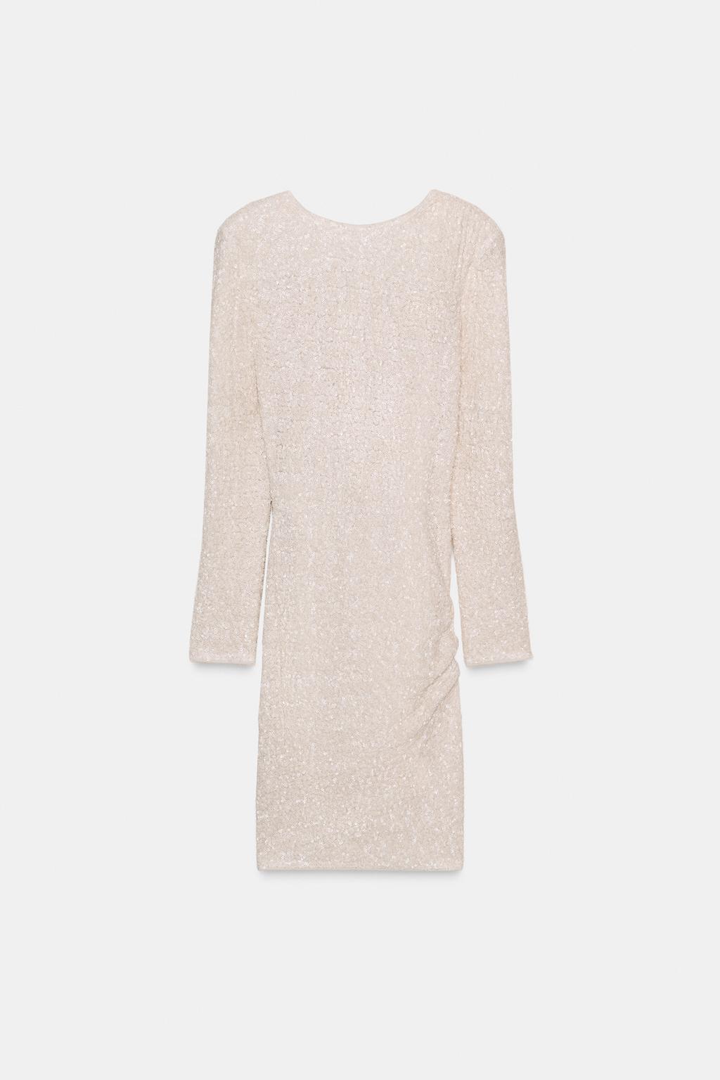 ROBE COURTE À PAILLETTES ZW COLLECTION