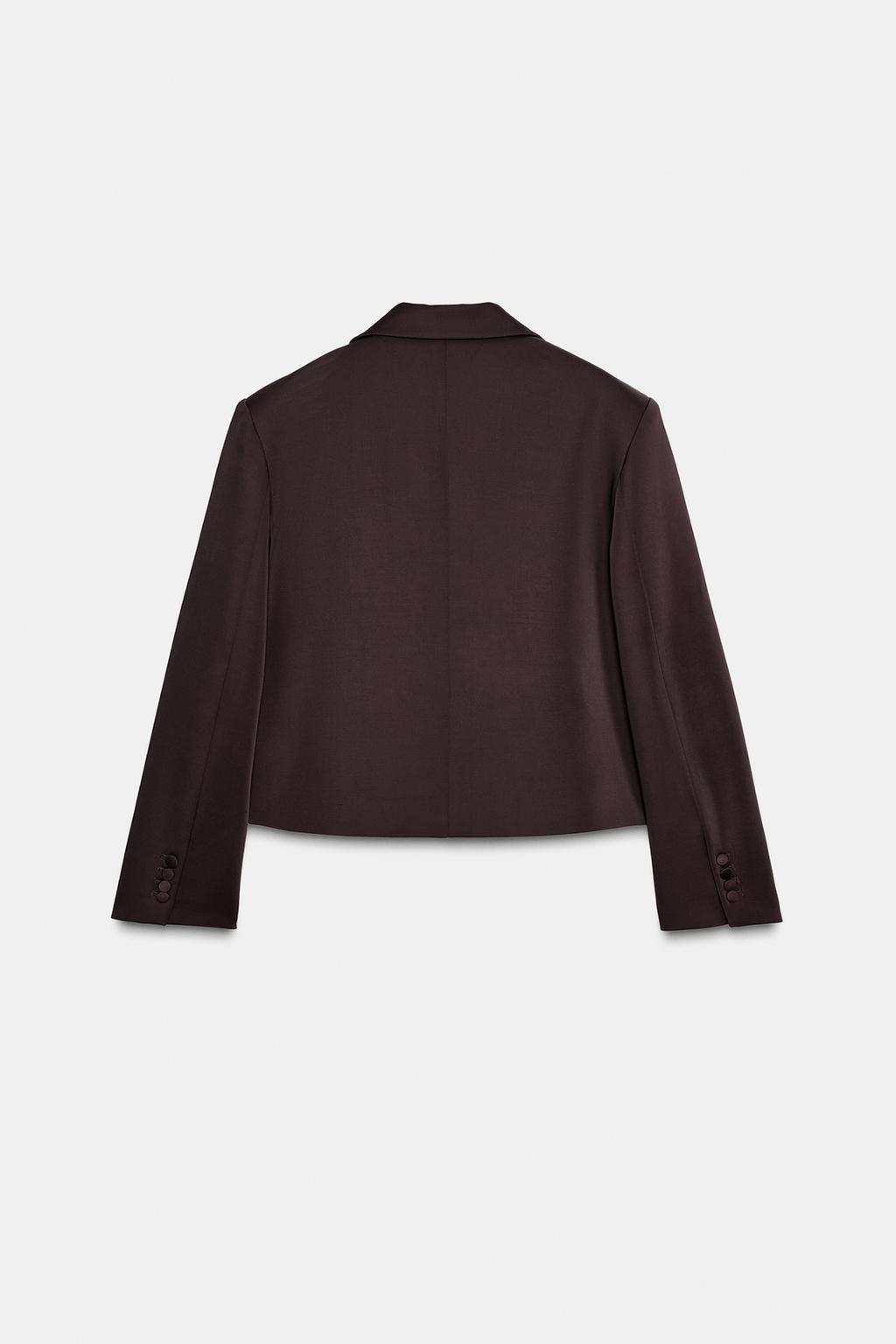 VESTE CROISÉE SATINÉE