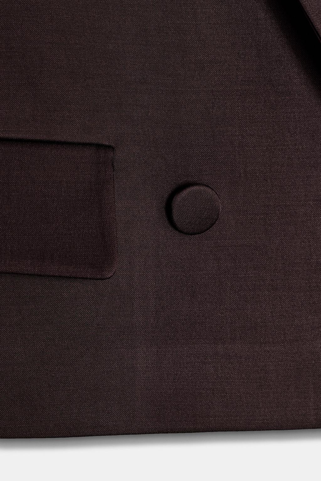 VESTE CROISÉE SATINÉE