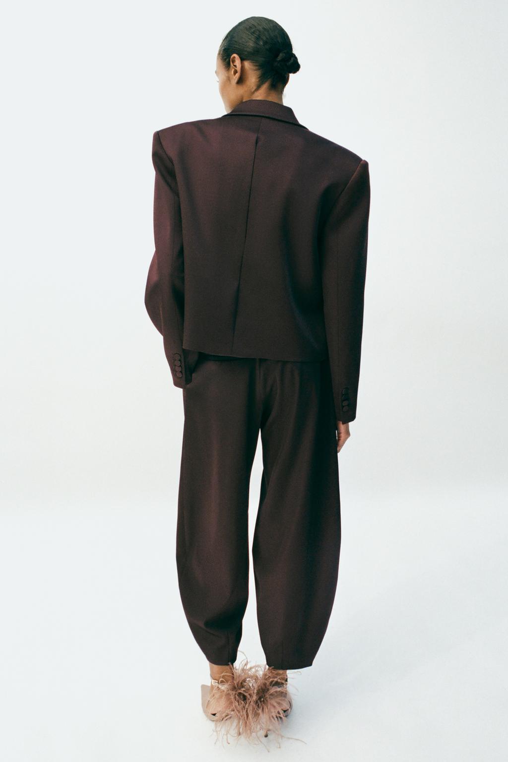 VESTE CROISÉE SATINÉE