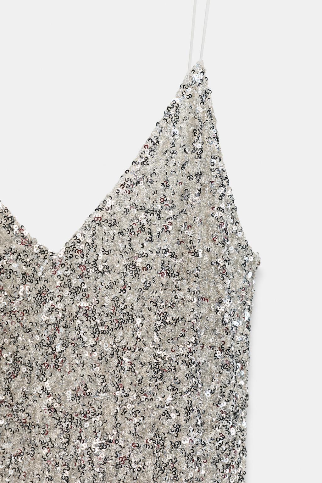 ROBE LONGUE À PAILLETTES ZW COLLECTION