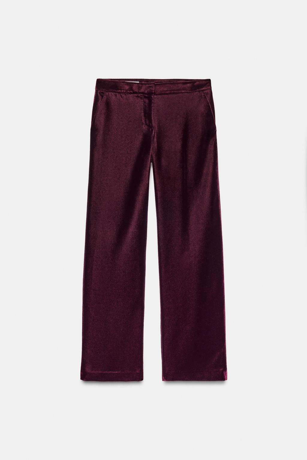 PANTALON LARGE EN VELOURS