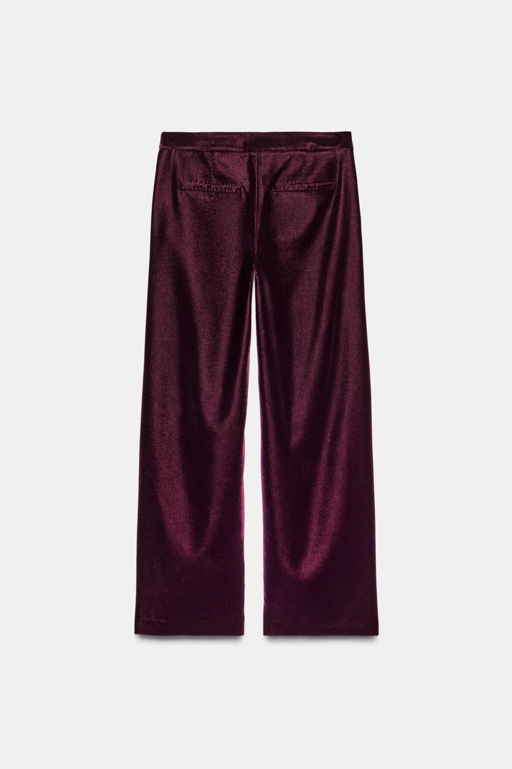 PANTALON LARGE EN VELOURS