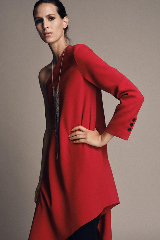 ROBE LONGUE ASYMÉTRIQUE ZW COLLECTION