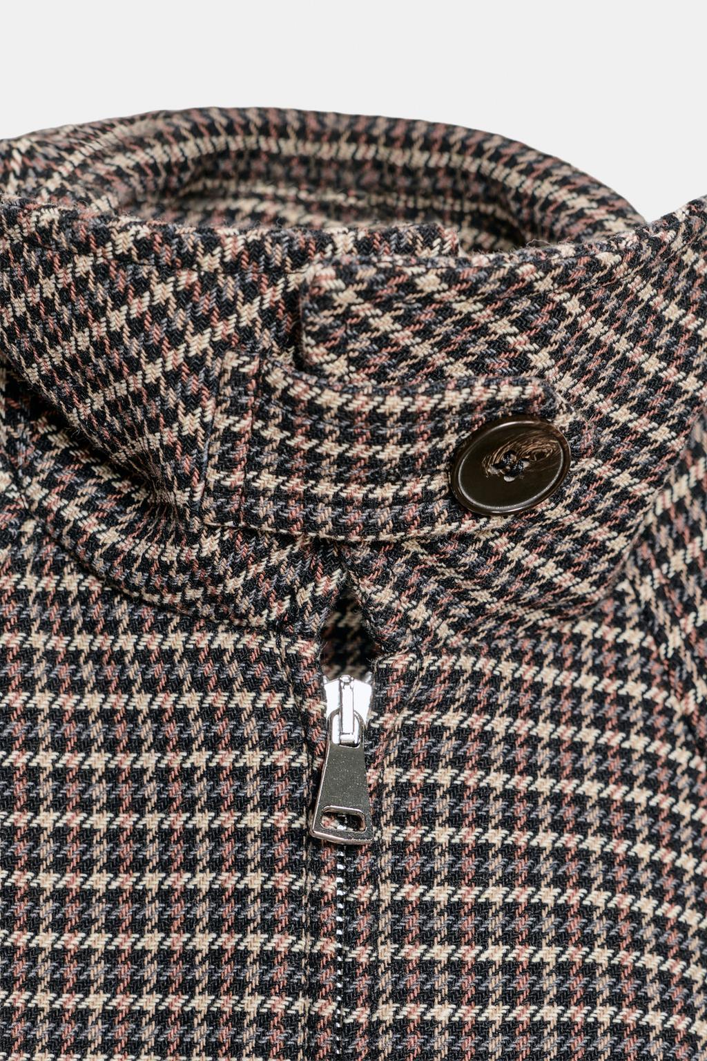 BLOUSON BOMBER MATELASSÉ PIED-DE-POULE