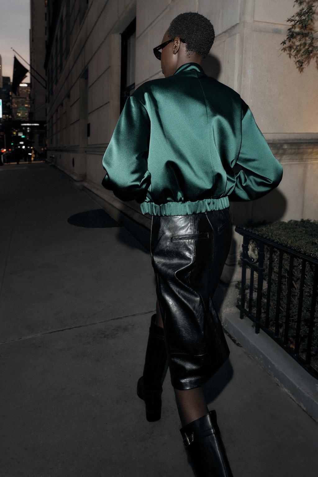 BLOUSON BOMBER SATINÉ