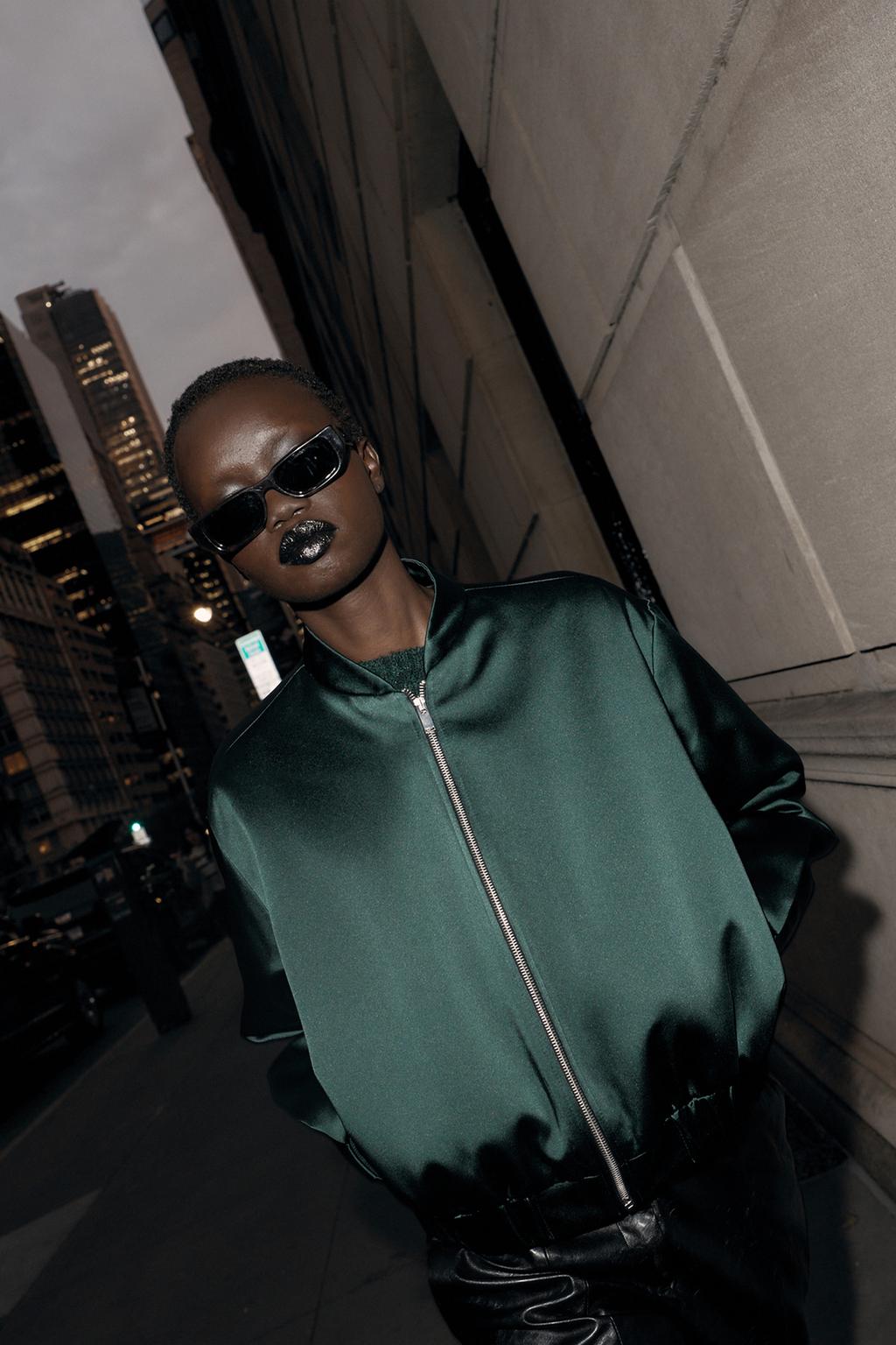 BLOUSON BOMBER SATINÉ