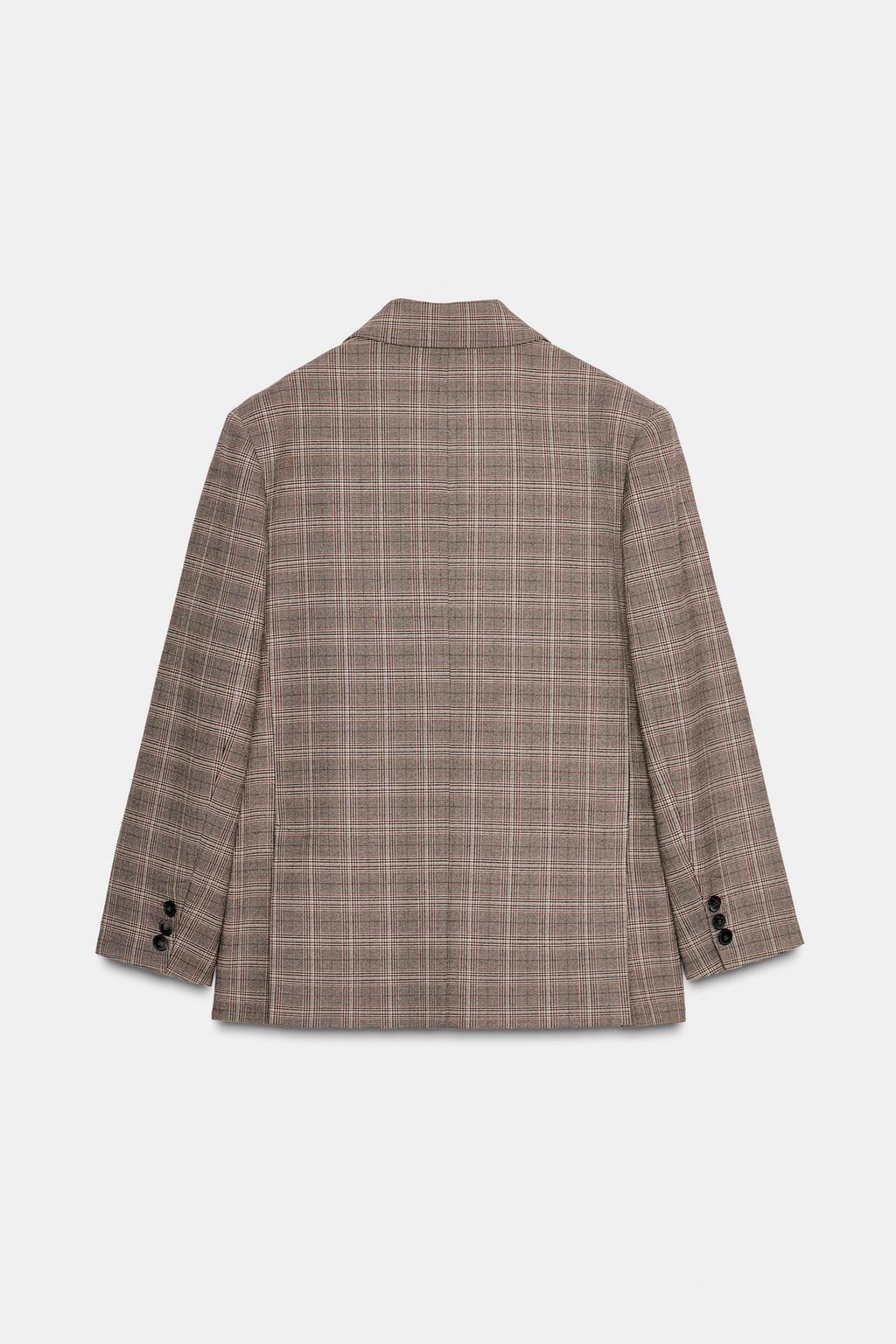 VESTE OVERSIZE À CARREAUX