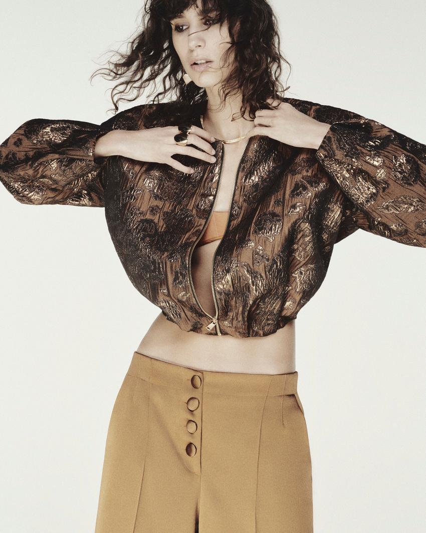 PANTALON LARGE SATINÉ