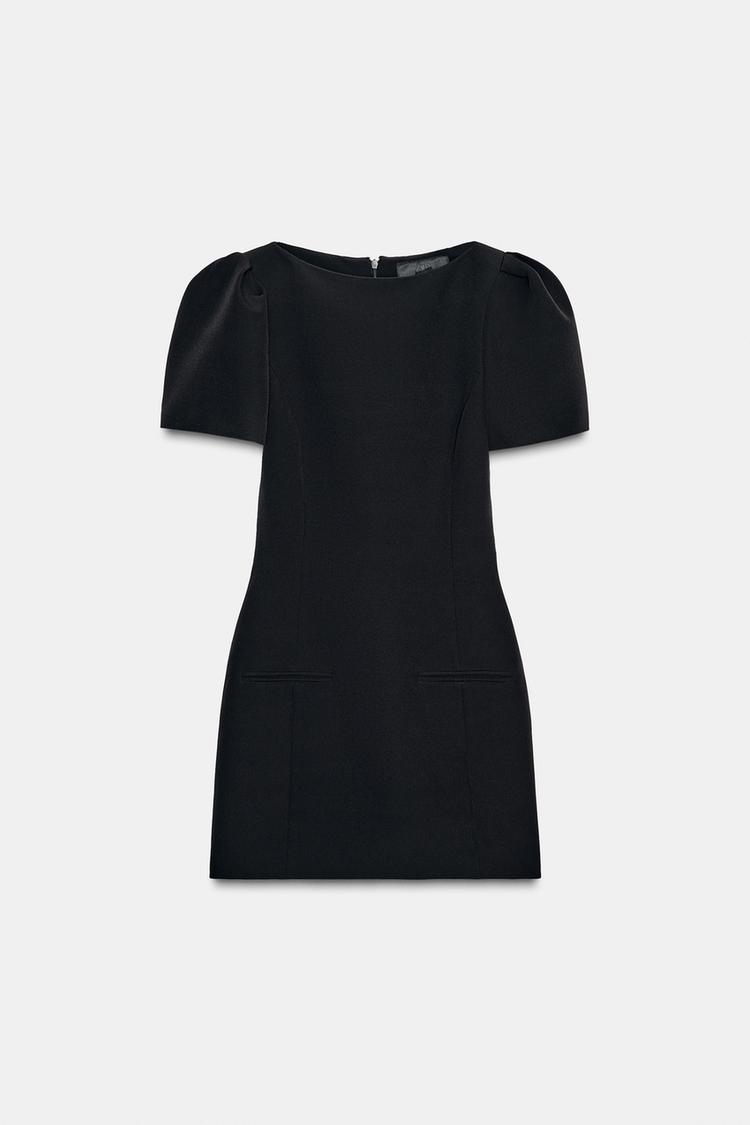 ROBE COURTE PLIS ET POCHES