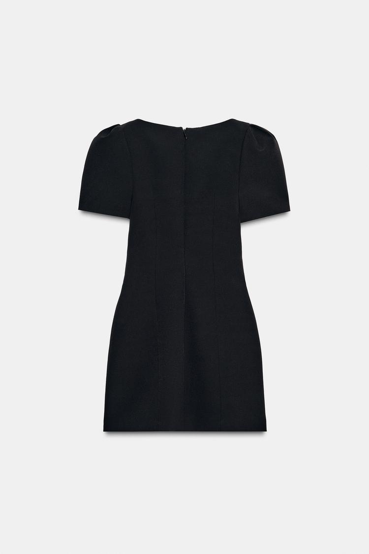 ROBE COURTE PLIS ET POCHES